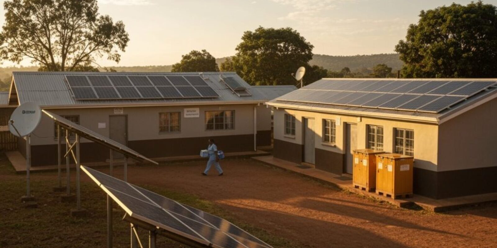Krankenhaus-Solarsystem-Energieunabhängigkeit