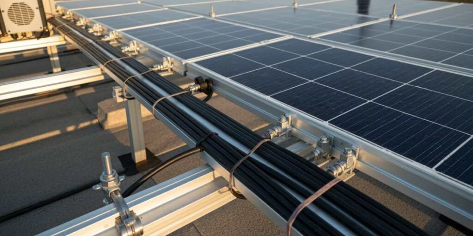 eingerichtete Komponenten des photovoltaischen Systems