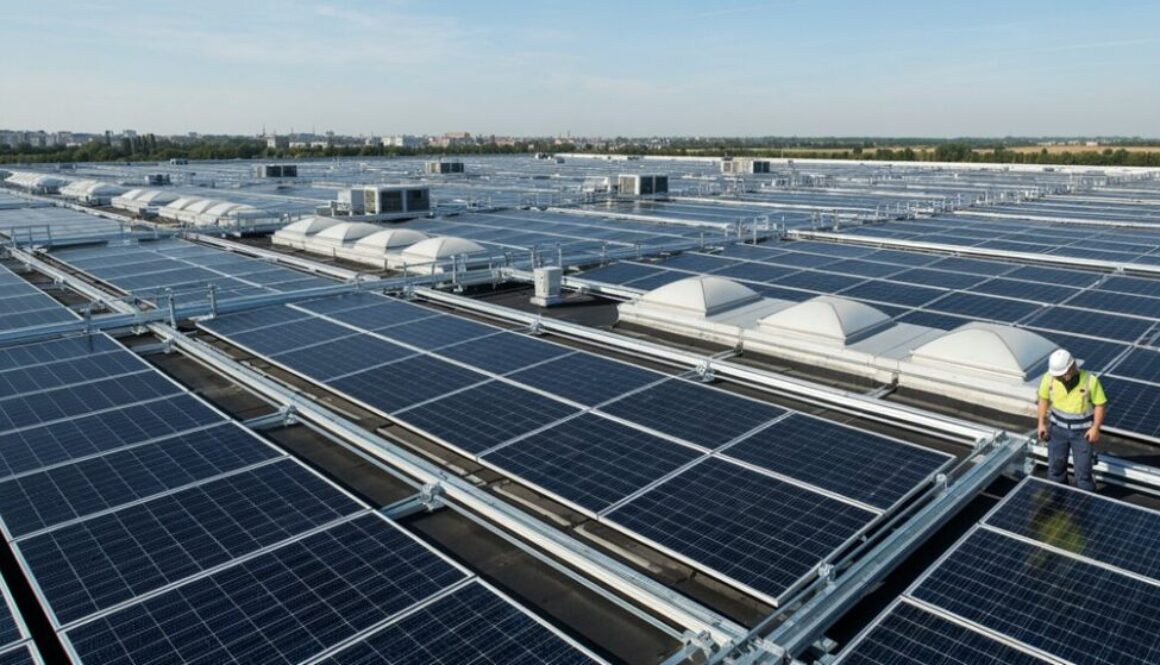 Supermarkt-Dachsolaranlagen-Leasing